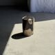 Small side table in black and white petrified wood H28 D18