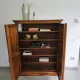 Bookshelf storage furniture bibus shelves solid old teak wood