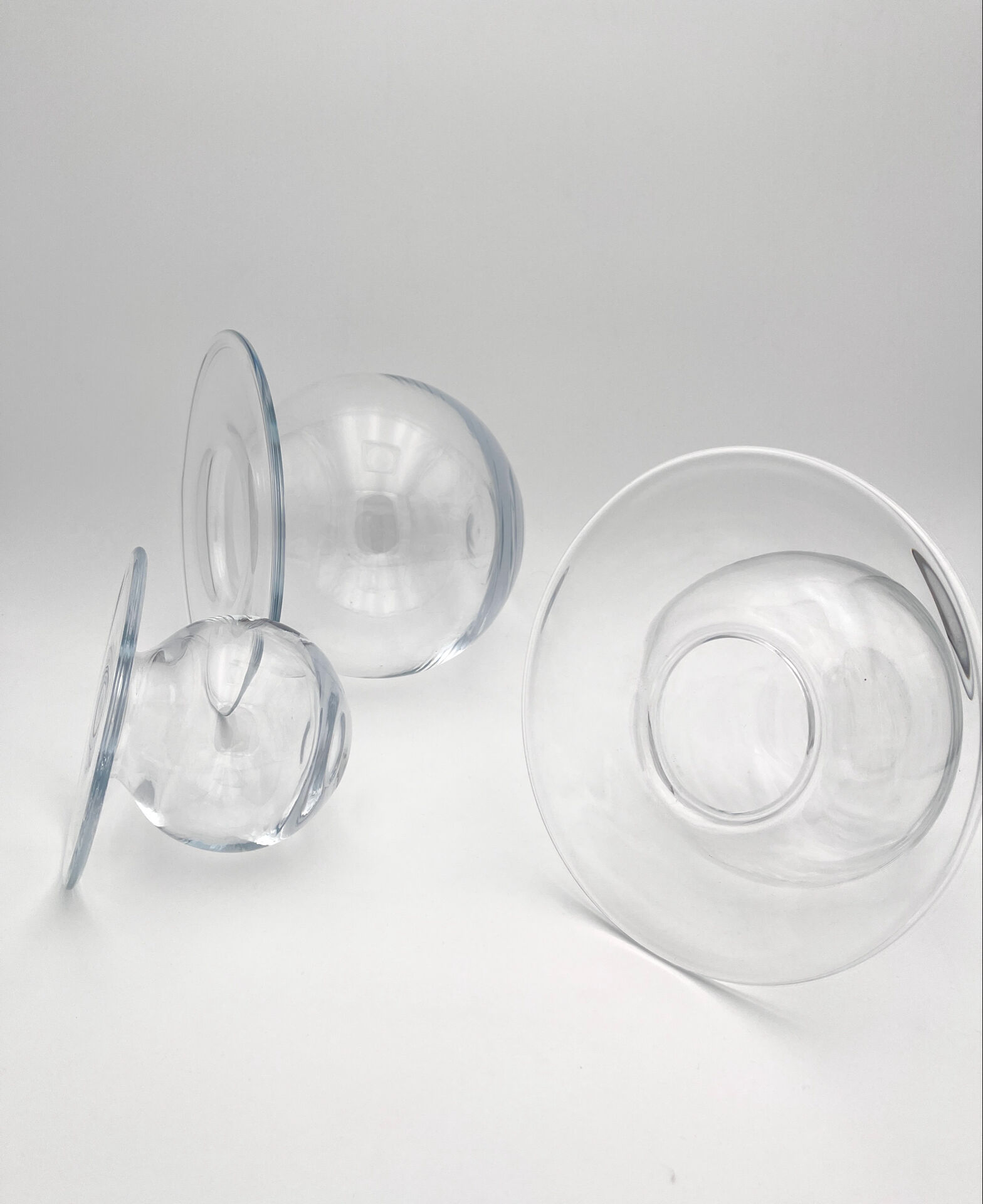 Rare Trio Vases "Saturnus" Nanny Still Riihimäen Lasi 1960