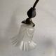 Large signed Art Nouveau style bronze sculpture lamp