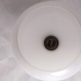 Applique Art Déco support porcelaine et globe opaline