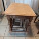 Air-glued solid wood nesting table