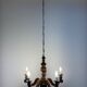 Louis XVI style wooden chandelier, 1890s