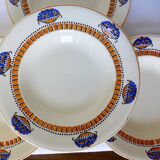4 soup plates from Longwy