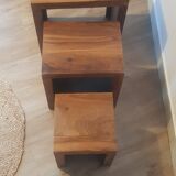 Vintage teak nesting table