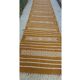 Hand-woven kilim hallway rug in natural wool