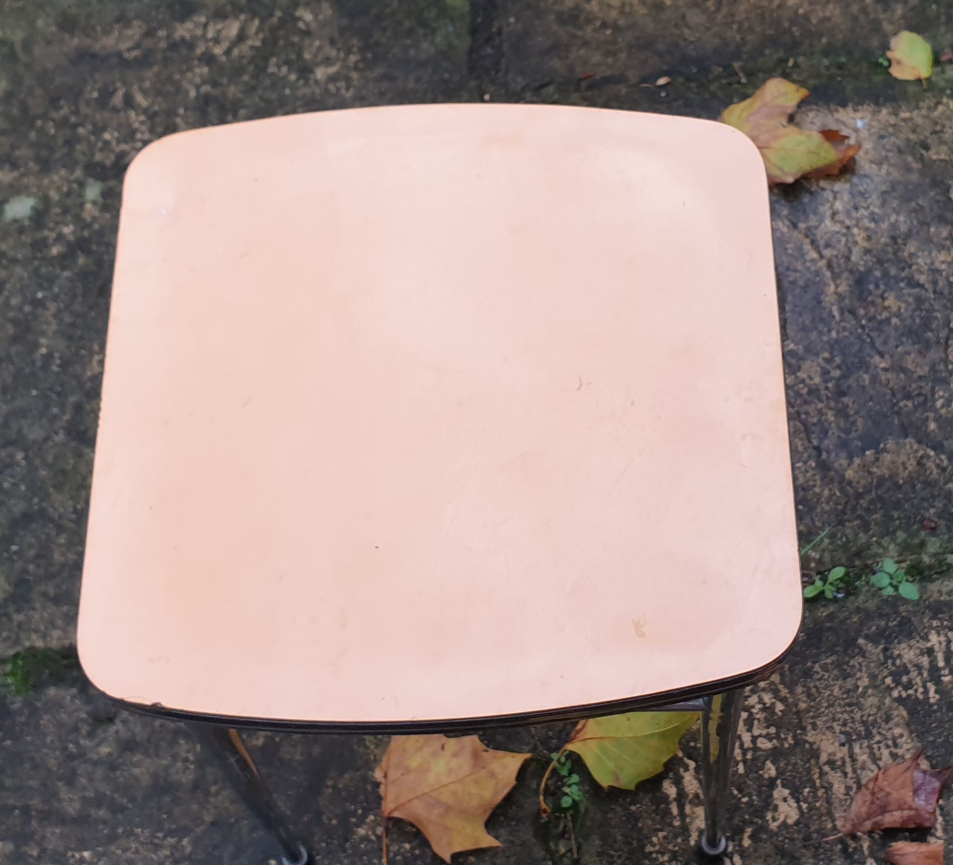 Vintage orange stool