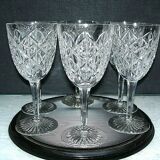 Baccarat juigne 6 crystal wine glasses - 14.5 cm