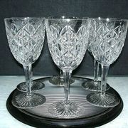 Baccarat juigne 6 crystal wine glasses - 14.5 cm