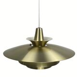 Danish scandinavian brass UFO pendant, 1970s