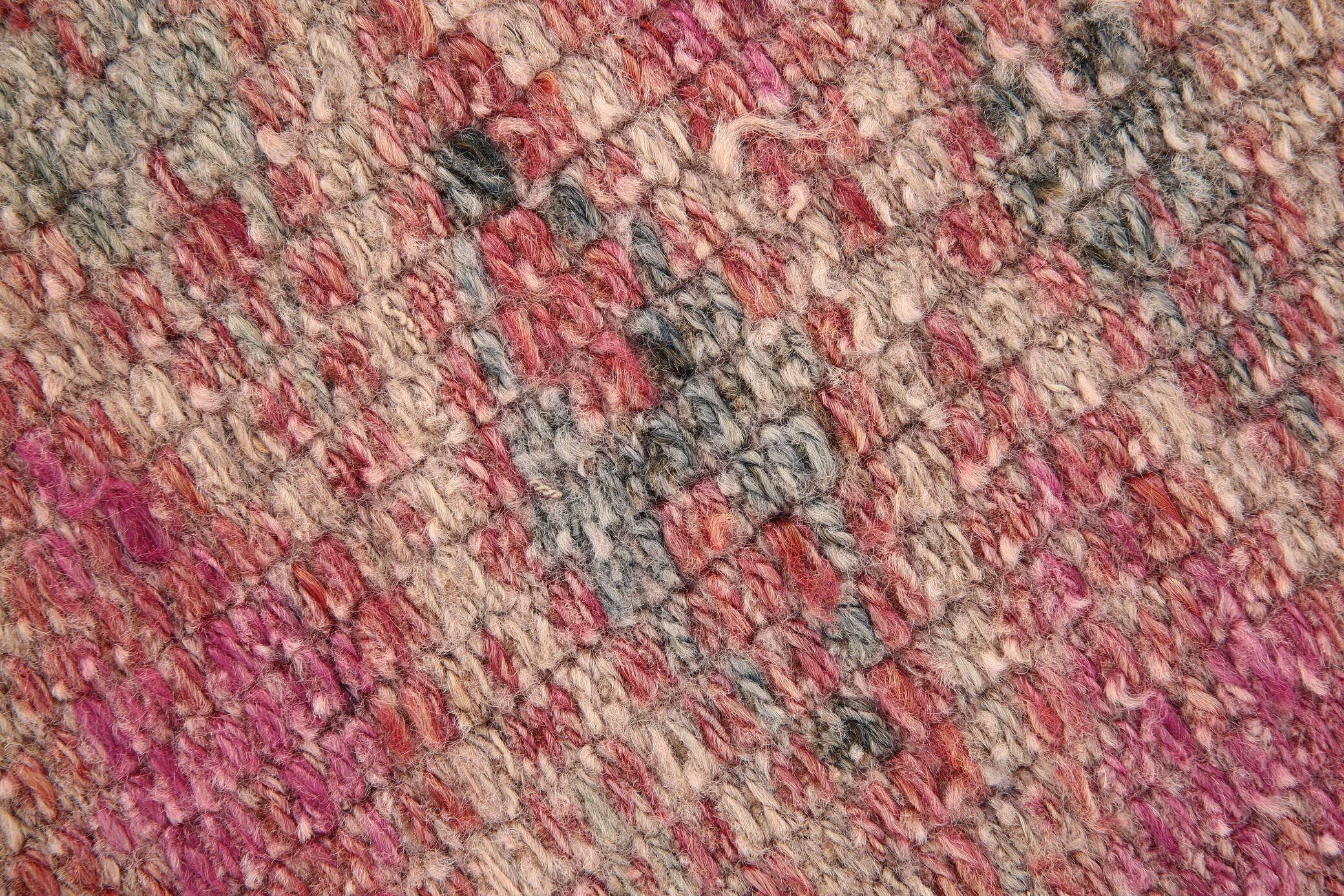 3x13 Rug For Entrway Pale Red Vintage Turkish Runner Rug, 84x394Cm