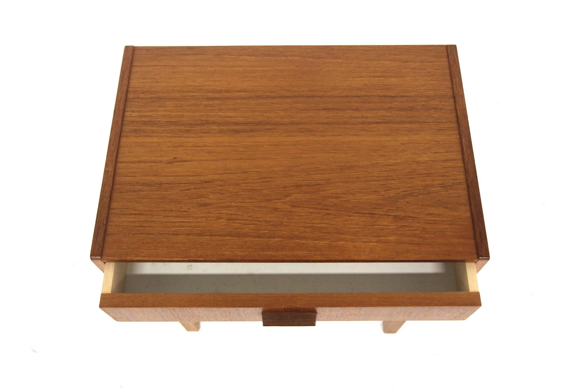 Table de chevet scandinave en teck, Suède, 1960