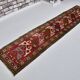 Vintage Handknotted Oushak Runner  sku 2154