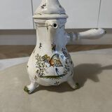 Tureen and sauce bowl Moustier bird