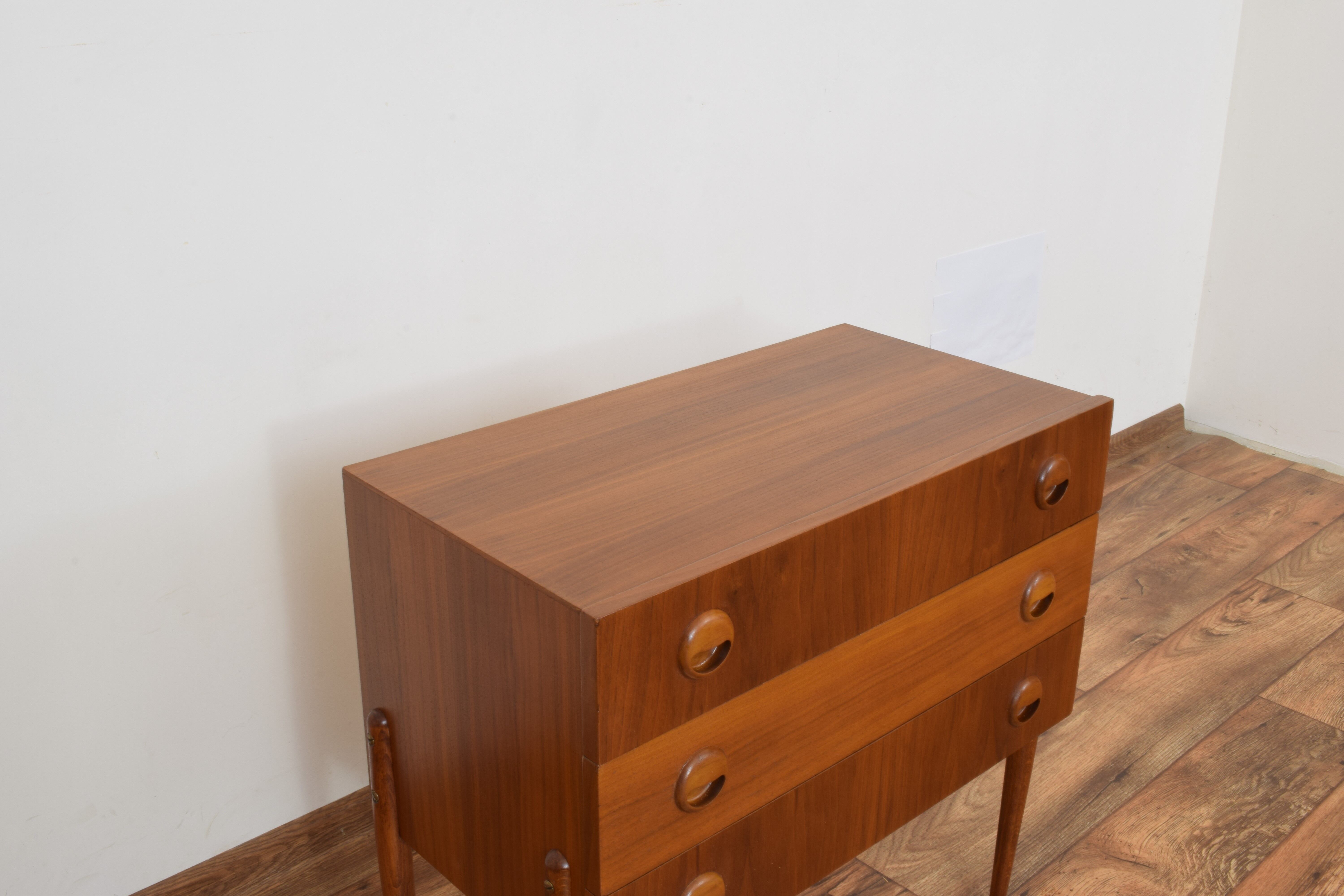 Mid Century Teak Chest Of Drawers From Hans Hawig Möbler, 1960s