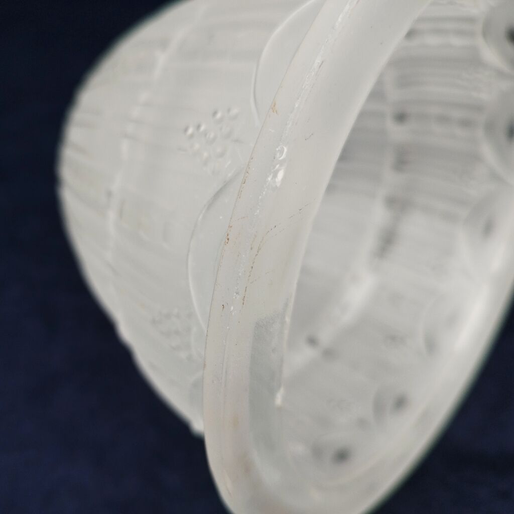 Art deco glass globe signed Muller 40s