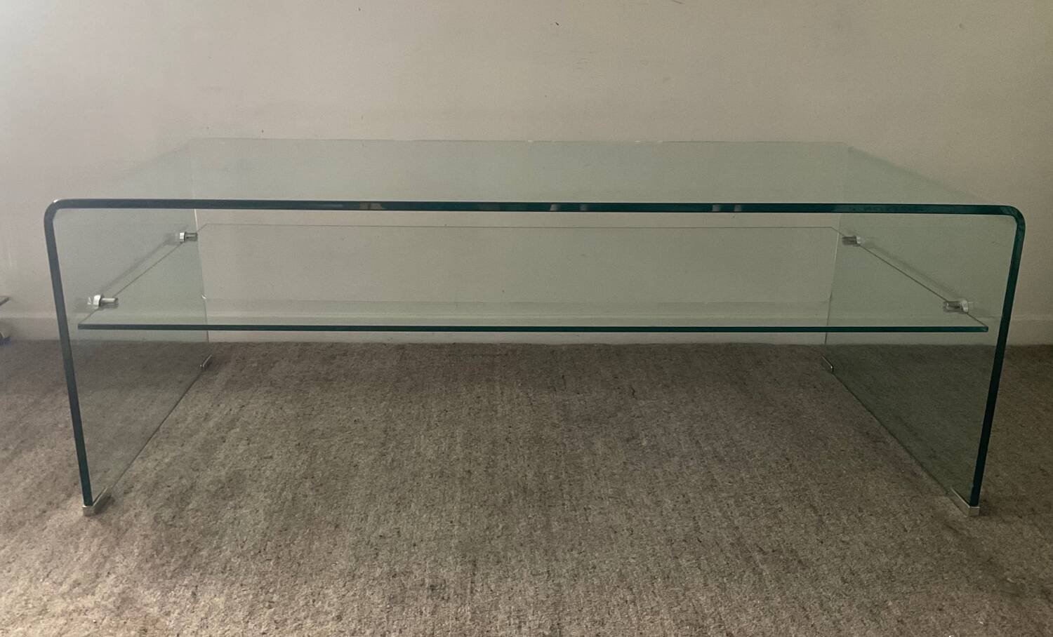 80s Glass Coffee Table