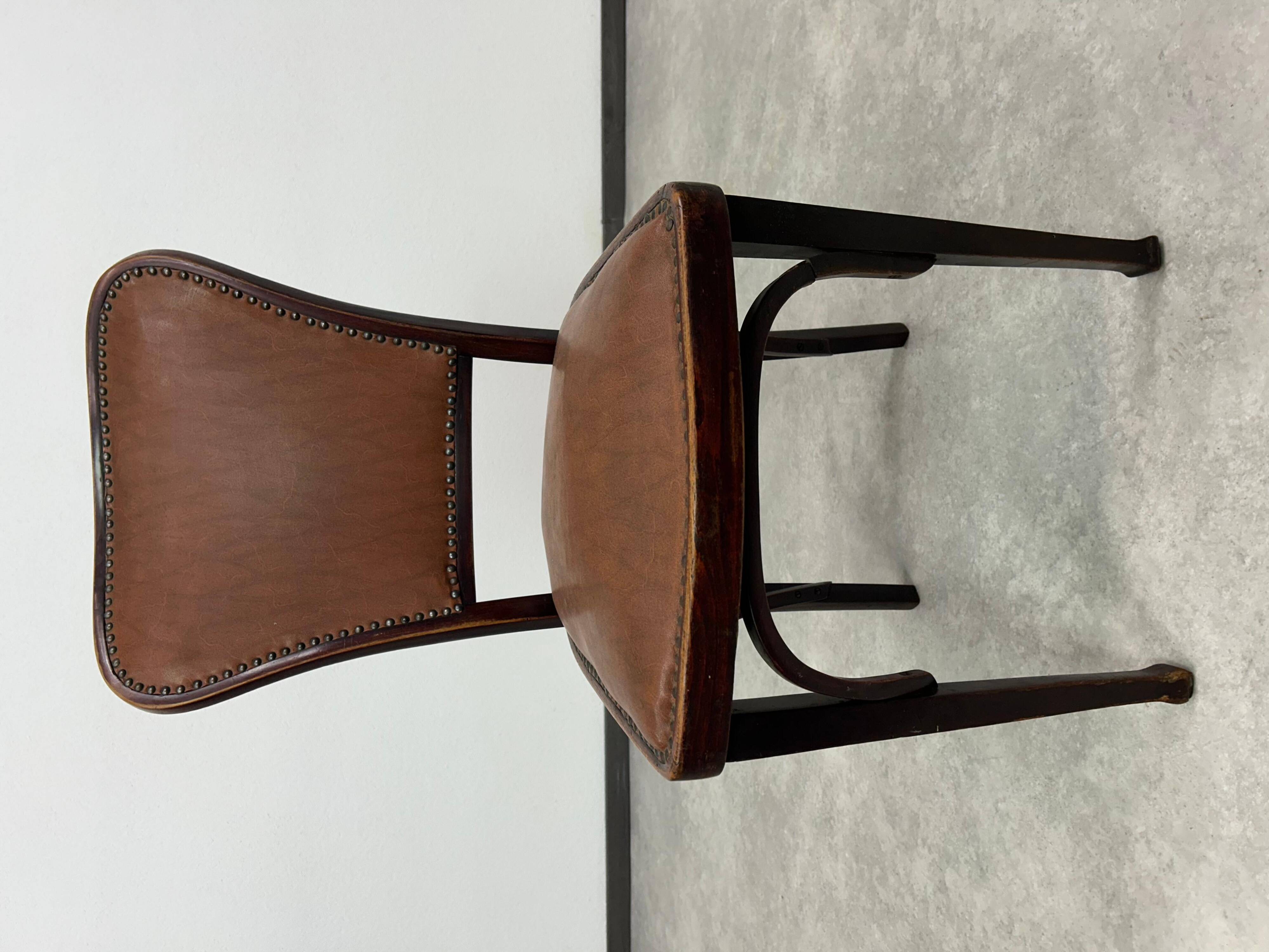 Set of 3 dining chairs by Gustav Siegel for J&J Kohn