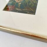 Still life oil under glass