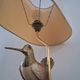 Vintage woodcock lamp by Elli Malevolti for Artiflex, designer lighting