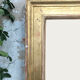 Golden rectangular mirror - 171x127cm
