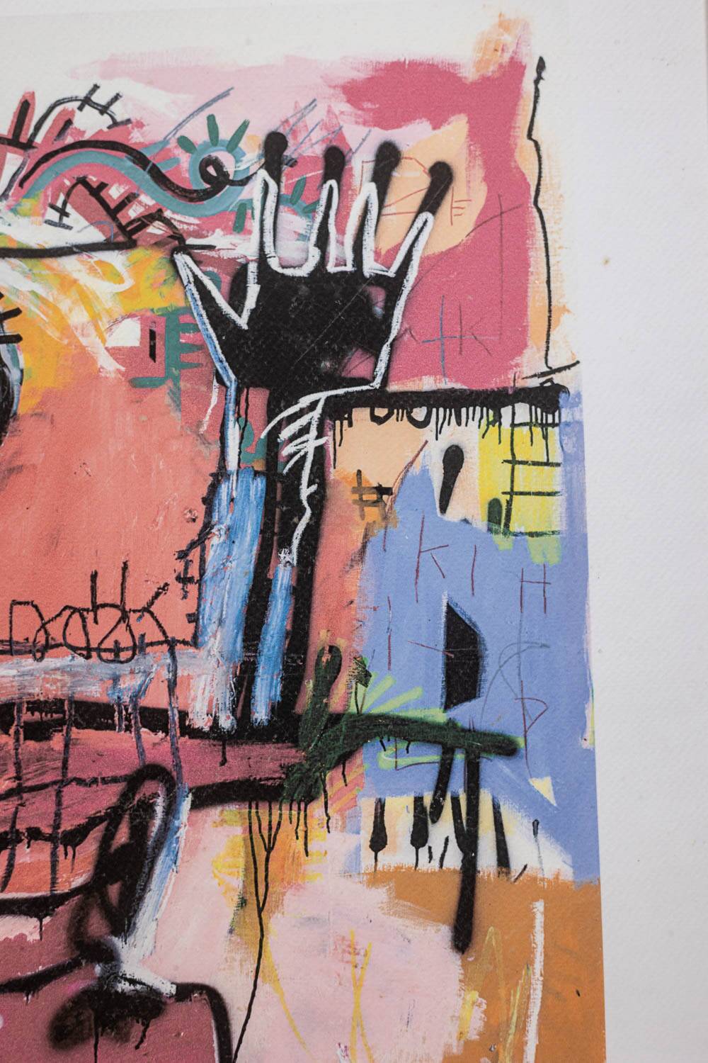 Jean-Michel Basquiat. Numbered color screenprint. 1990s