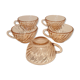 Set of cups arcoroc rosaline