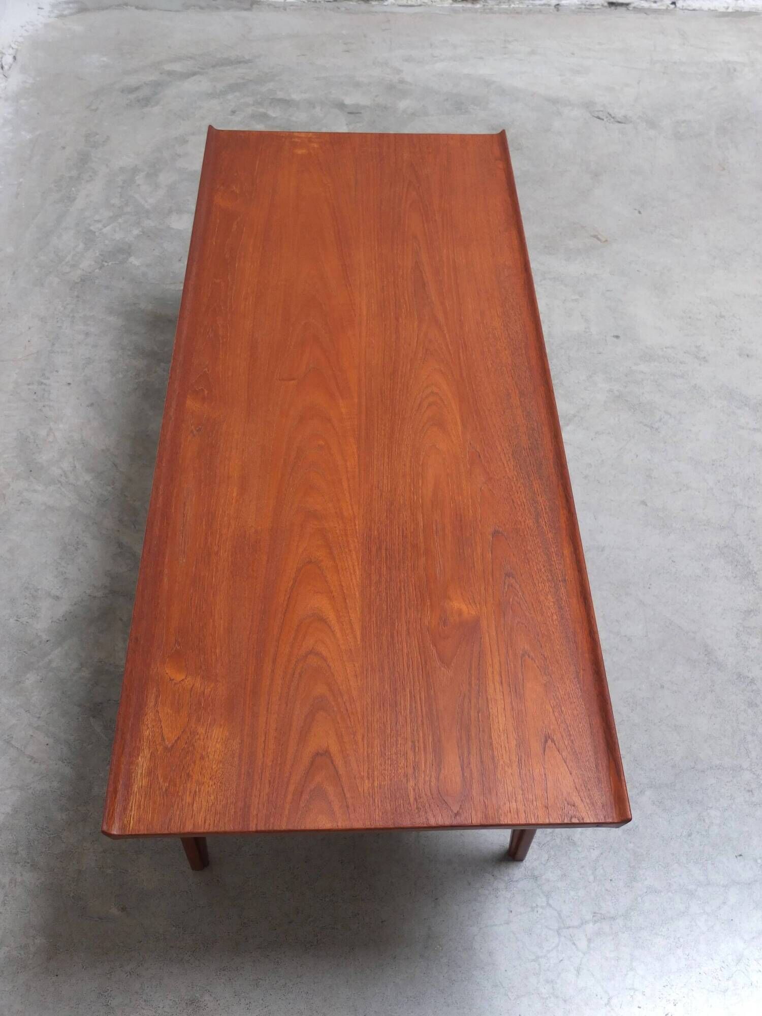 Danish coffee table in solid teak by Finn Juhl for France & Son, 1960s
