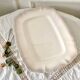 Rectangular ivory-colored serving dish Sarreguemines Chambord model