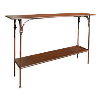 Handcrafted wrought iron console