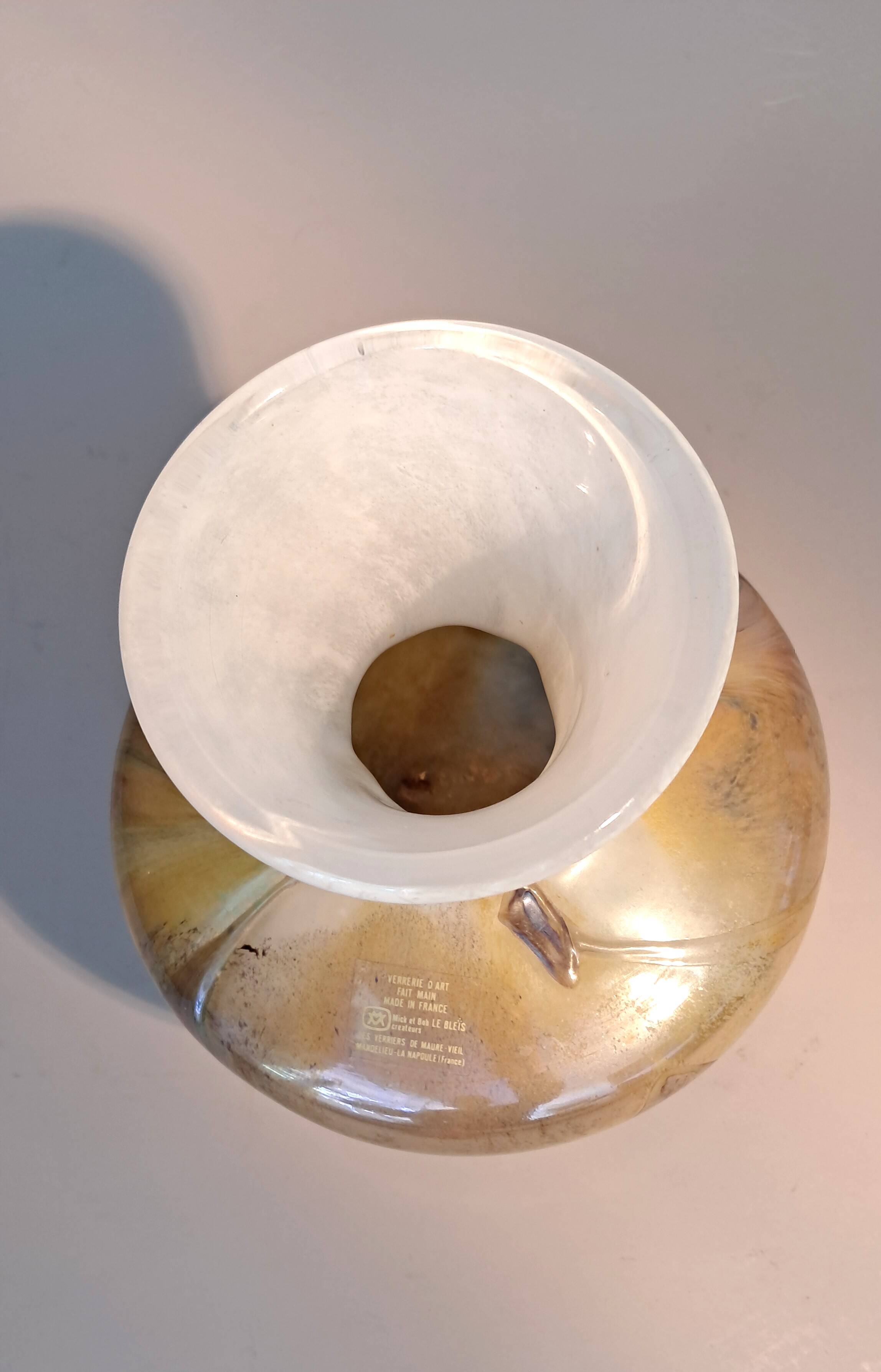 Vase Maure Vieil Mick & Bob Le Bleis 1960/1970 vintage.