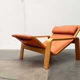 Mid-century modern Pulkka lounge chair by Ilmari Lappalainen for Asko, 1960s.