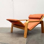 Mid-century modern Pulkka lounge chair by Ilmari Lappalainen for Asko, 1960s.