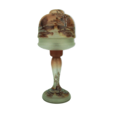 Art Nouveau glass mushroom lamp