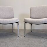 Pair of modernist armchairs, France circa 1970