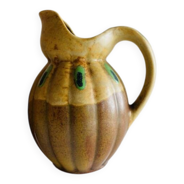 Old ceramic gourd pitcher Louis Lourioux