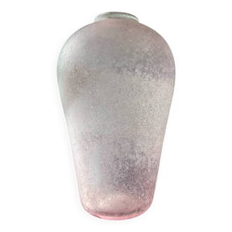 Vase vintage « Scavo » en pâte de verre