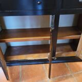 Black patinated high sideboard