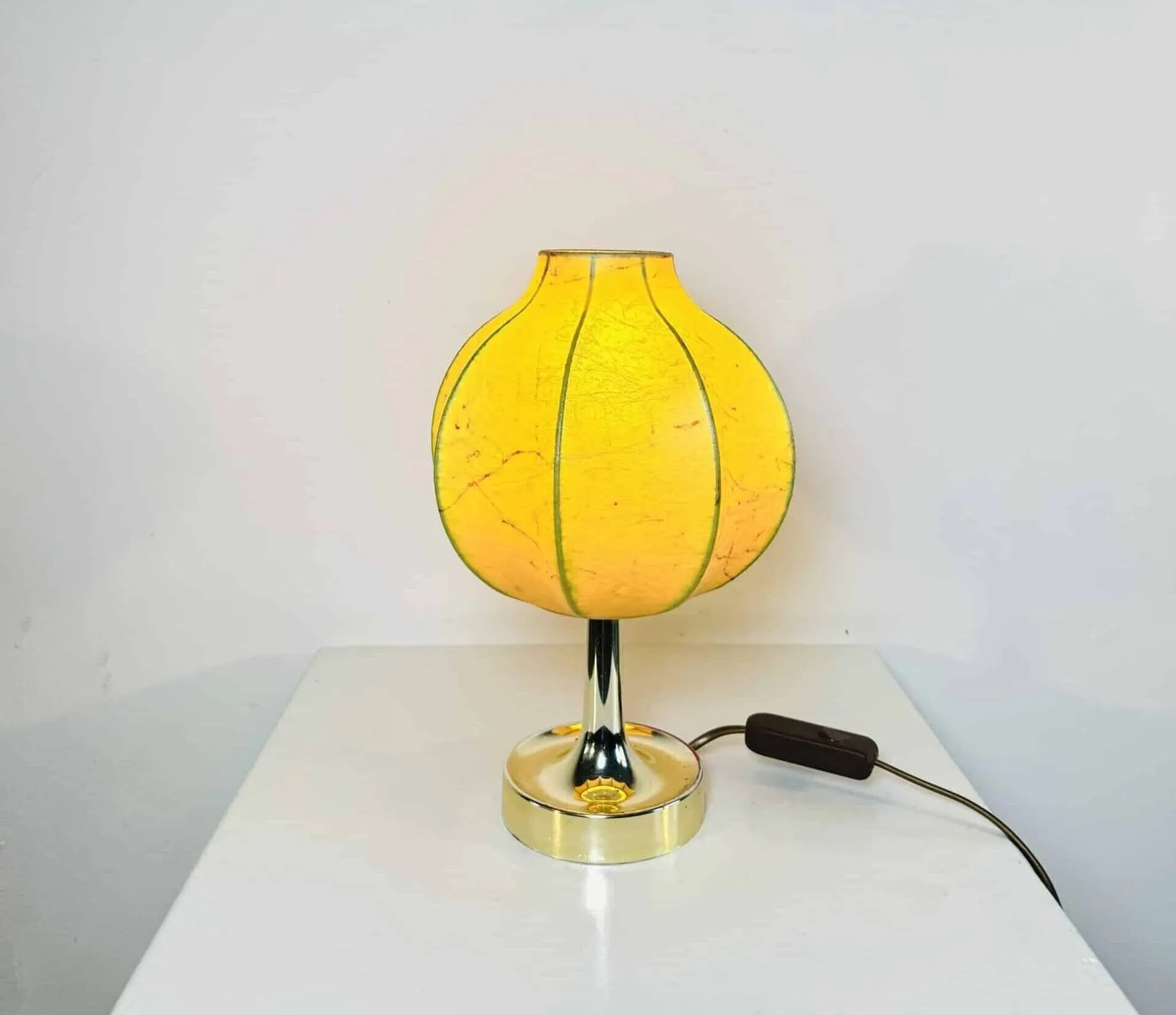 Cocoon Table Lamp By Friedel Wauer For Goldkant Leuchten, Germany, Circa 1960S/1970S