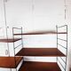 Bookcase / wall shelves - 1970s - metal and wood.