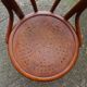 2 Fischel bistro chairs N°18 1/2, circa 1910, wooden seat.