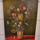Oil on canvas "the bouquet"