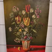 Oil on canvas "the bouquet"