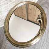 Vintage brass mirror