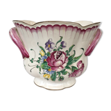 Cache-pot ou seau à glace à décor polychrome de type lunéville