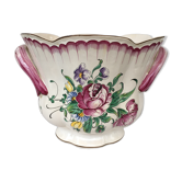 Polychrome Lunéville-style flowerpot or ice bucket