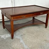 Table de bibliothèque à système de crémaillère en acajou de style empire d’époque xxème siècle