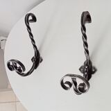 2 vintage coat rack hooks 50s-60s