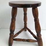 Wooden stool tripod foot
