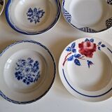 Lot de 12 assiettes creuses ancienne